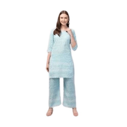 Ladies Kurta Plazo Set